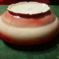 Червен порцеланов супник, снимка 6 - Антикварни и старинни предмети - 35247153