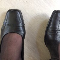 Ежедневни черни,кожени обувки №38., снимка 2 - Дамски ежедневни обувки - 34710810
