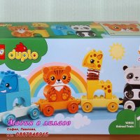 Продавам лего LEGO DUPLO 10955 - Влак с животни, снимка 1 - Образователни игри - 32512039