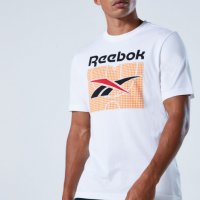 Reebok нова класическа бяла тениска размер М, снимка 1 - Тениски - 38405888