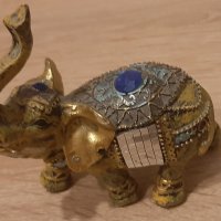 Златисто,индийско слонче,с богата украса, снимка 6 - Декорация за дома - 43567310