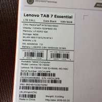 Lenovo TAB 7 Essential, снимка 4 - Други - 33214493