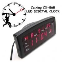 Дигитален LED настолен часовник с аларма и температура, снимка 1 - Друга електроника - 33108607