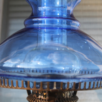 Стара немска лампа с фитил, снимка 3 - Антикварни и старинни предмети - 44898320