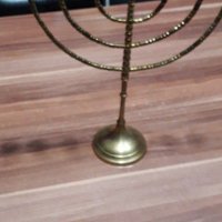 Еврейски  свещник-Менора, снимка 5 - Други ценни предмети - 40072331
