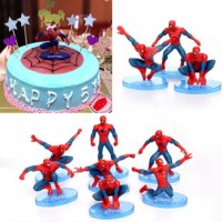 Спайдермен  спайдърмен spiderman спайдър мен спайдер пластмасова фигурка PVC за игра и торта топер, снимка 9 - Фигурки - 21183299