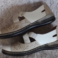 Обувки, бели, бежови,  код 664/ББ2/34, снимка 4 - Дамски ежедневни обувки - 37643230