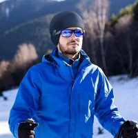 Зимна ветроустойчива шапка с процеп за очила колоездене ски, снимка 6 - Шапки - 39099792