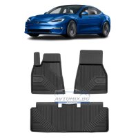 Гумени стелки за Tesla Model S 2012-2021 г., Модел No.77, снимка 1 - Аксесоари и консумативи - 43866268
