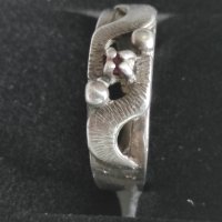 Стар сребърен пръстен (187), снимка 5 - Пръстени - 43056551