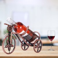 Метална поставка за вино във формата на колело., снимка 3 - Други - 44080939