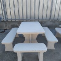 Градинска маса с пейки -  градински комплект, сет " DONI", снимка 4 - Градински мебели, декорация  - 32571212