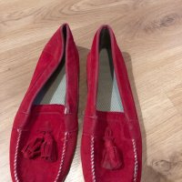 Мокасини червени, снимка 2 - Дамски ежедневни обувки - 37838887