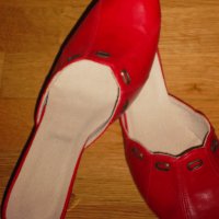 Елегантни и удобни дамски чехли с висок ток,естествена кожа,№39 , снимка 4 - Дамски обувки на ток - 28312644