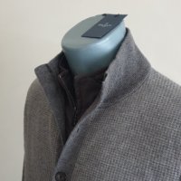 Hackett Nylon Panel Wool Full Zip Mens Size M НОВО! ОРИГИНАЛ! Мъжка Вълнена Жилетка с цял цип!, снимка 5 - Пуловери - 42948921