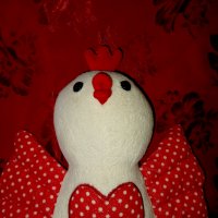 Червена кокошка , снимка 2 - Плюшени играчки - 32741791