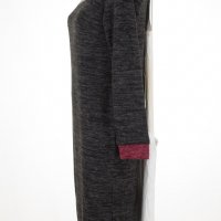 Тъмносива рокля с вишнава поло яка марка 1st Somnium - XS, снимка 3 - Рокли - 38229386