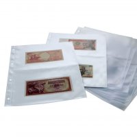 SAFE 5479 - прозрачни листи за 2 банкноти 215х145 мм /15 бр /, снимка 2 - Нумизматика и бонистика - 37906963