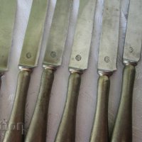 10 бр стари ножове Ercuis с инициали ЕМ, снимка 3 - Антикварни и старинни предмети - 28885357