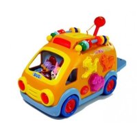 Образователен, интерактивен автобус с животинки, снимка 5 - Музикални играчки - 43425014