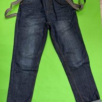 Английски детски дънки с тиранти , снимка 1 - Детски панталони и дънки - 39703494