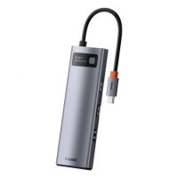 USB Хъб USB Преобразувател Baseus CAHUB-CV0G, USB Type C Хъб, 8-in-1 Multifunction Docking Station, снимка 1 - Друга електроника - 38129739