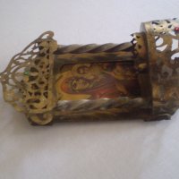 Антикварно руско домашно кандило с иконостас, снимка 3 - Антикварни и старинни предмети - 37190701