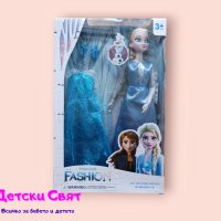 Кукла Елза с рокля, снимка 1 - Кукли - 43159372