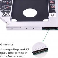 IDE/PATA DVD/CD АДАПТЕР ЗА Втори ДИСК/SSD ЗА Лаптопи 12,7 или 9.5, снимка 1 - Части за лаптопи - 34686801
