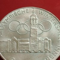 Сребърна монета 100 шилинга 1976г. Австрия 0.640 Инсбрук XII Зимни олимпийски игри 41419, снимка 12 - Нумизматика и бонистика - 43568327