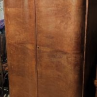 Стар двукрилен гардероб от масив на 80-90г., снимка 2 - Антикварни и старинни предмети - 44031603