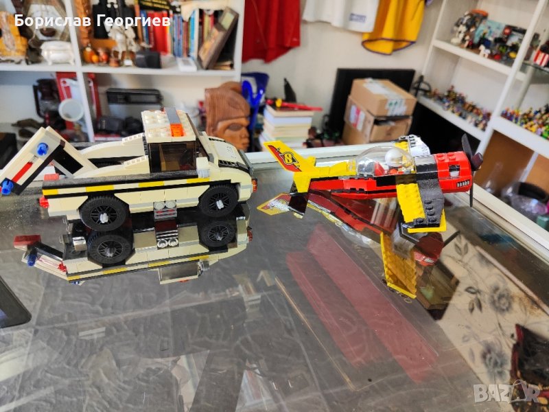 Лего самолет и кола lego, снимка 1