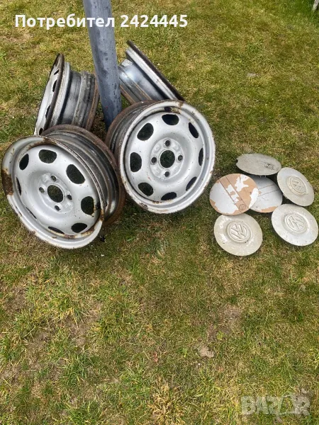 4бр.Метални джанти 14 цола за Фолксваген , снимка 1