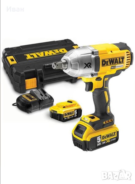 Нови с 3 г. гаранция! Гайковерт ударен акумулаторен DeWALT DCF899P2 18.0V,5.0Ah,950 Nm, снимка 1