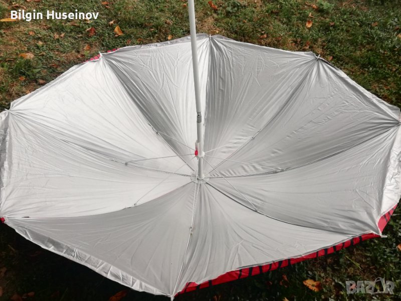 панелен плажен чадър ф2000 с UV защита и калъф за носене ., снимка 1