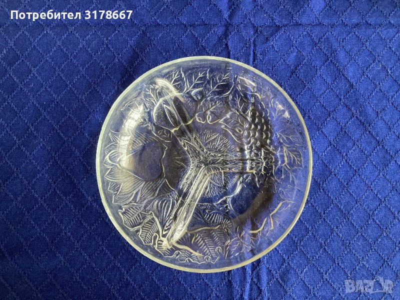 Кръгла чиния за ядки, снимка 1