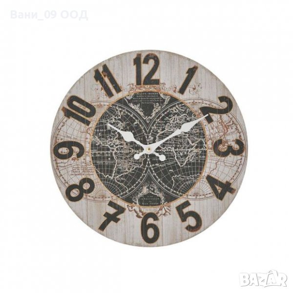 Стенен часовник с географски мотив, снимка 1