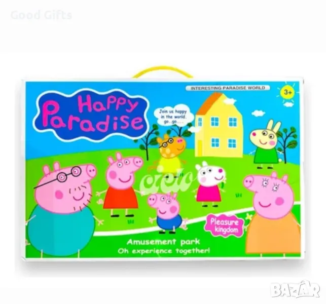 Голяма къща на Пепа Пиг + 4броя Фигурки Peppa Pig комплект за игра, снимка 1