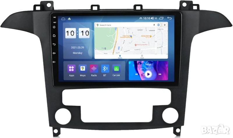 Мултимедия за Ford S Max S-MAX 2007-2015 година, двоен дин, навигация, Android, 2DIN, Андроид, плеър, снимка 1