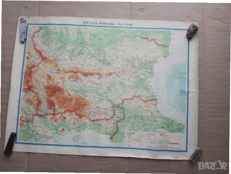 Продавам карта на Народна република България, снимка 1