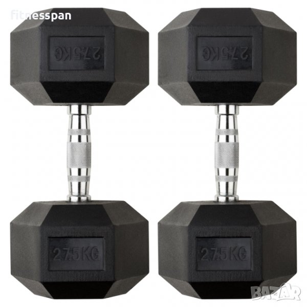 Хексалгенови дъмбели 2 бр. х 27,5 кг., снимка 1