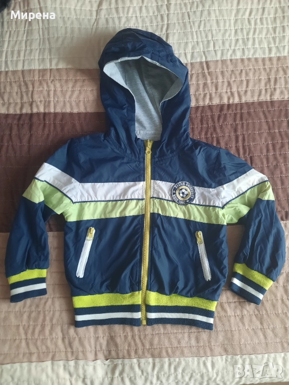 Двулицево пролетно-есенно яке за 4 годишно момче, снимка 1