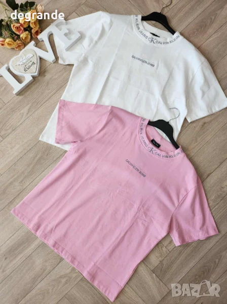 Бели и розови тениски Calvin Klein , снимка 1