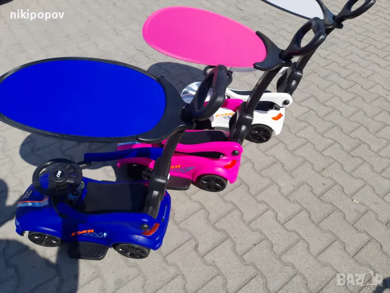 MONI Кола за бутане с дръжка Victory 2в1, снимка 1