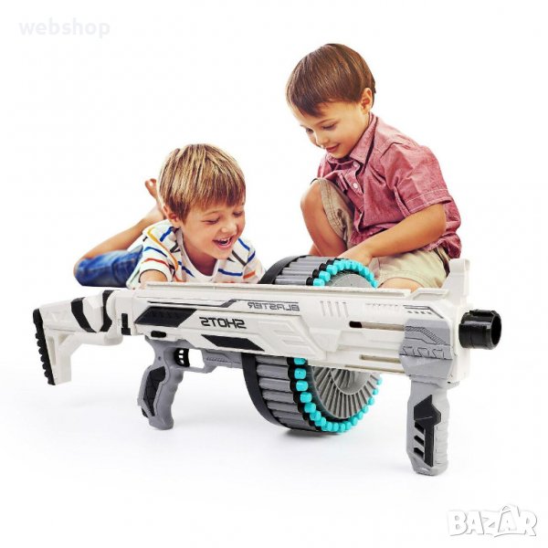 ДЕТСКА КАРТЕЧНИЦА LIBERTA, С 40 МЕКИ ПАТРОНИ, С МИШЕНА, 72 Х 9 Х 35 СМ, 6+, снимка 1