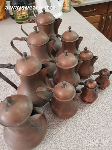 Медни кани / канички / съдове / чайници - различни размери, снимка 1