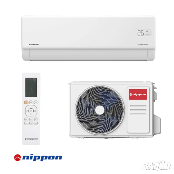 Nippon KFR 09 GLORY PRO – Инверторен климатик 9000 BTU, Wi-Fi, Клас A+++ с Включен монтаж, снимка 1