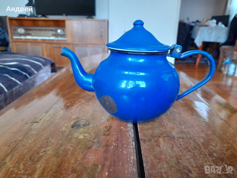 Стар емайлиран чайник #36, снимка 1