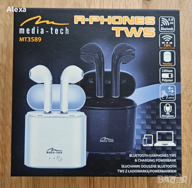 Безжични Blutooth слушалки Media Tech модел 3589, снимка 1