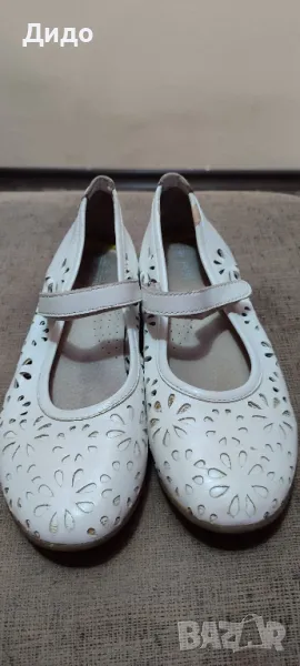 Елегантни детски балеринки в бяло Dr.Visser, снимка 1